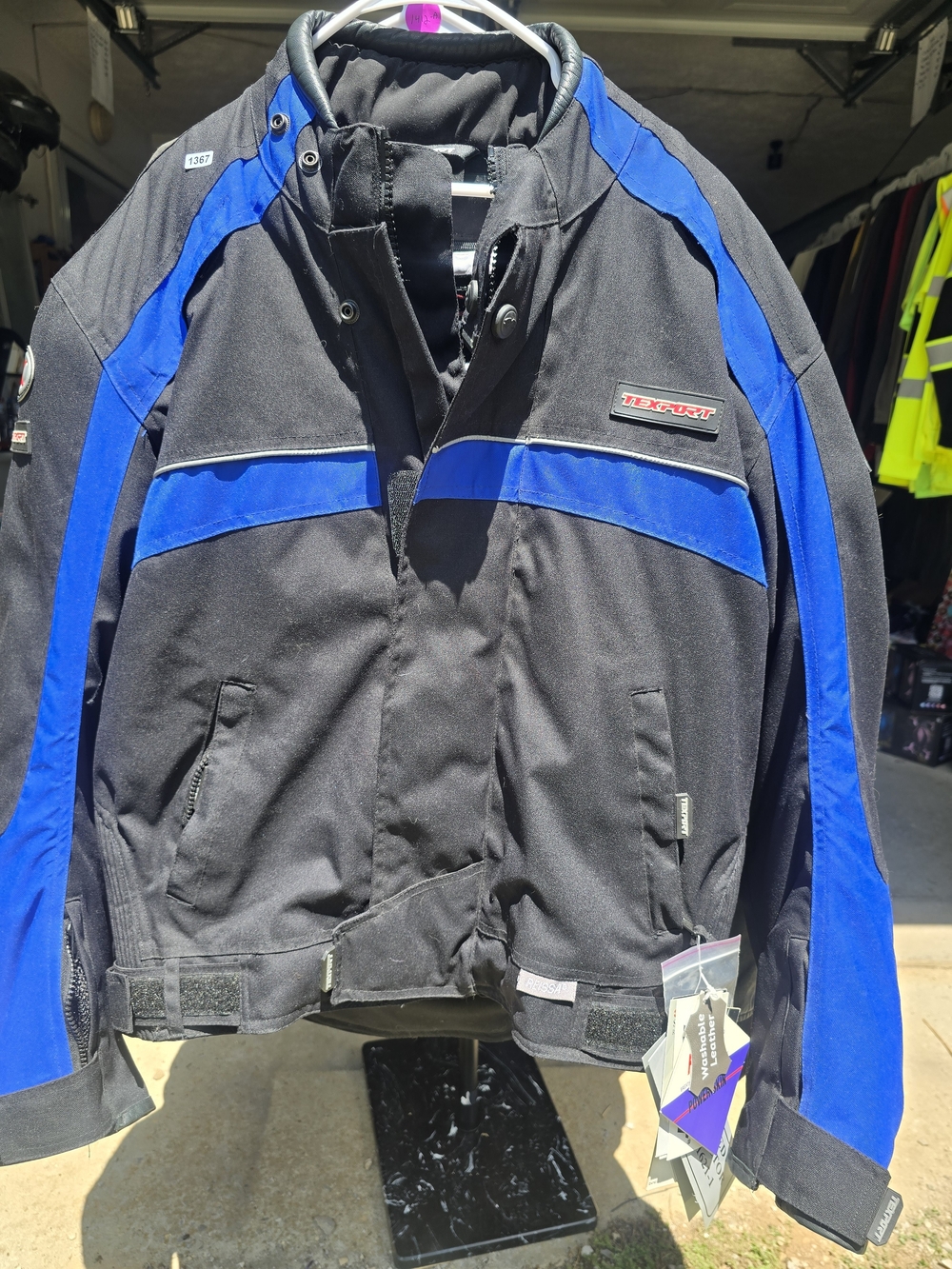 Men’s Black & Royal Blue Riding Jacket